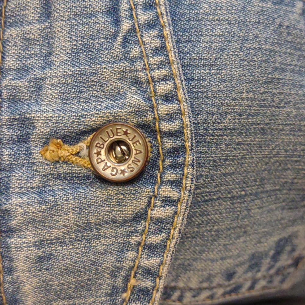Vintage 80s/90s GAP Jeans Button Front Denim Dress - Picture 6 of 7